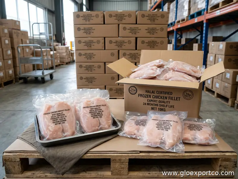 Best Quality 24 Months Shelf Life Vacuum Packed 100% Pure& Natural Halal Certified Frozen Chicken Breast Fillet for Bulk