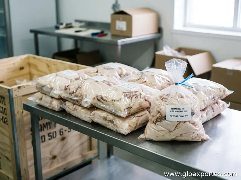 Top Quality Pork Custting Fat With Custom packing