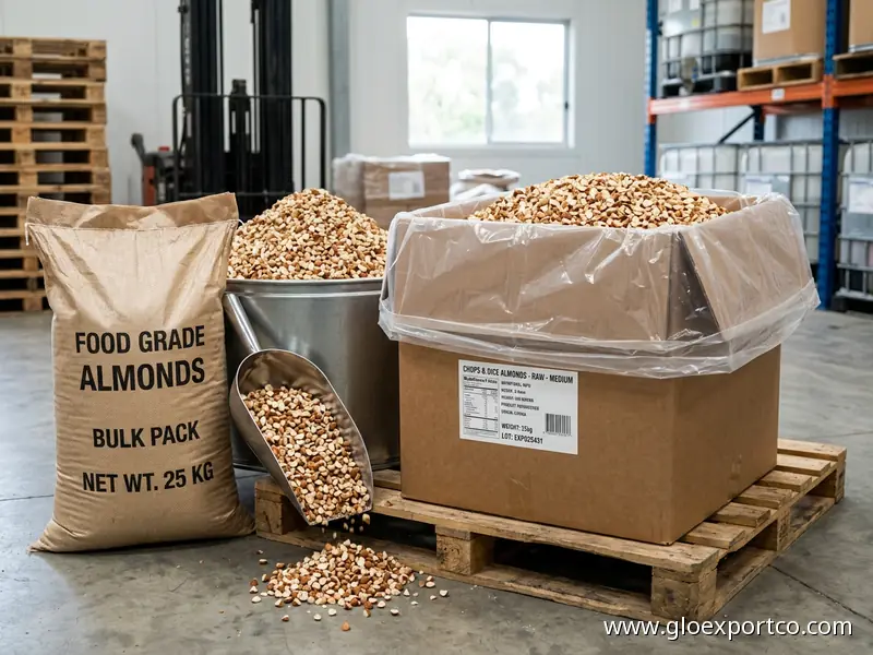 Best Quality Smaller Round Shape Rich Nutritious Pure Food Grade Natural Chopped Almonds Diced for Bulk