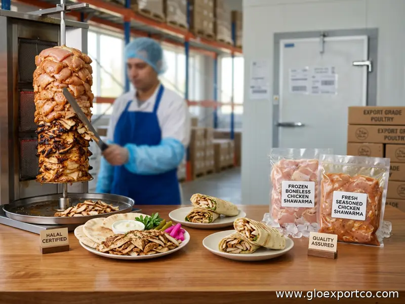 Best Quality Trading Company Exporting Wide Range of Quality Assured Halal Certified Fresh & Frozen Boneless Chicken Shawarma