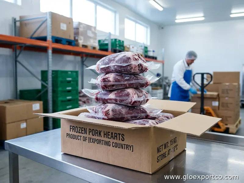 Customized Demand Quantity Professional Supply Frozen Pork Heart With Vacuum Packing For Sale In USA