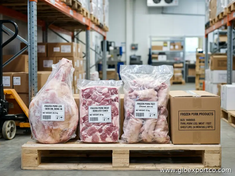Pork Leg / Frozen Pork Meat / Pork Feet for Sale Packaging Weight Shelf Type