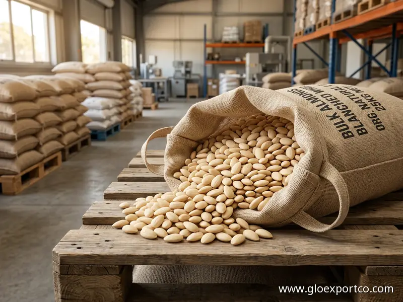 Best Quality Superb Taste Hot Selling Energy Booster Organic Natural Whole Almond Nuts Blanched for Cake Decoration