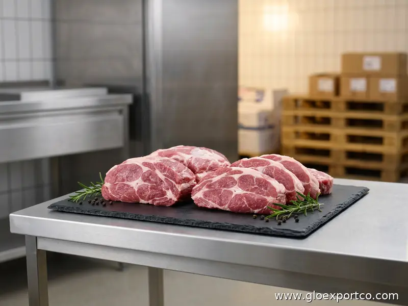 Top Quality Pork Neat And clean Halal Fresh Boneless Pork Collar Meat