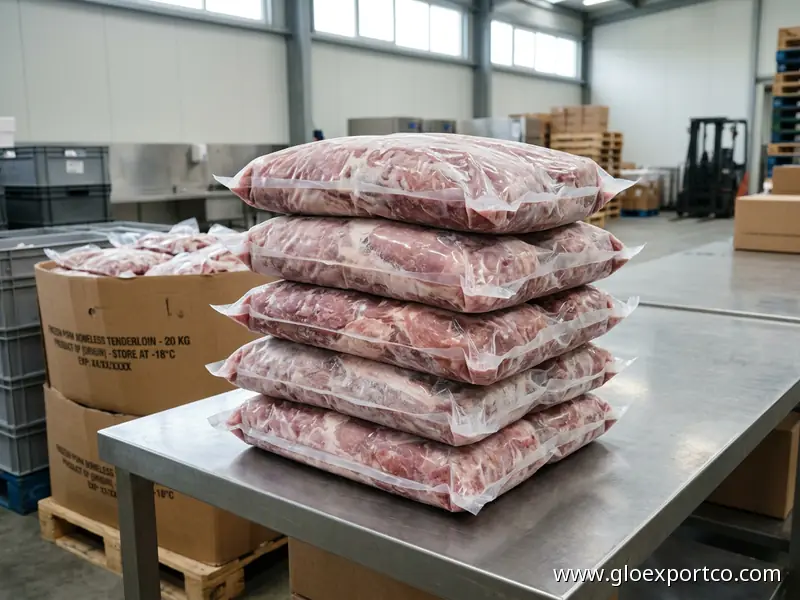 Customized Vacuum Bag Packing Frozen pork Raw Meat Cheap tenderloin Bonesless For Sale