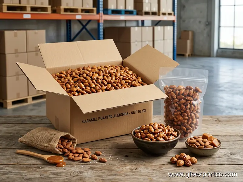 Best Quality Lightweight Rich Vitamin High Nutrients Sweet Taste Roasted Almond with Caramels