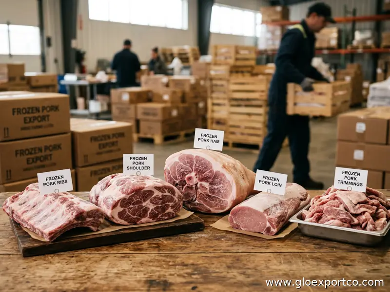 Frozen Pork Ribs, Shoulder, Ham, Loin, Trimming Parts