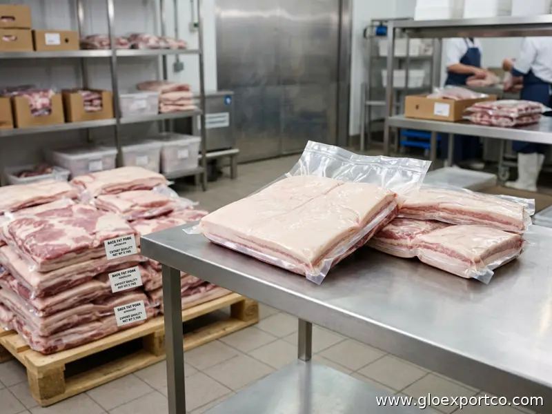 Back Fat Pork Meat Wholesale Vacuum Packing Or Customized Packing Available