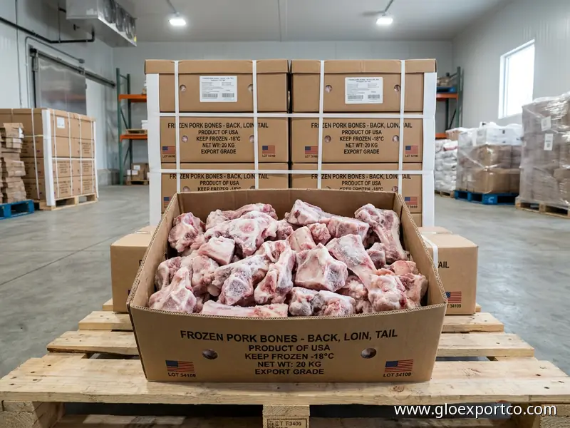 A Grade Best Food Frozen Pork Moon / Neck/ Back/ Loin/ Tail Bones from USA
