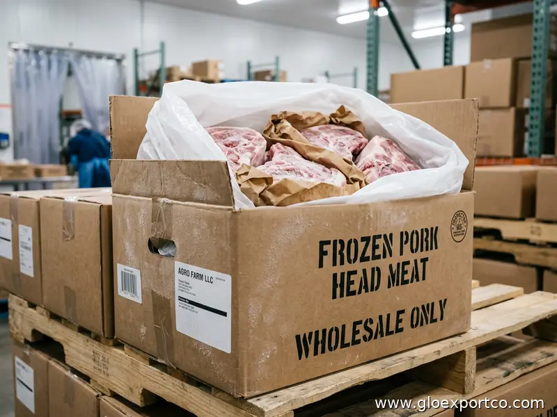 Custom Packing Frozen Pork Head Meat with low price In Wholesale Price By AGRO FARM LLC
