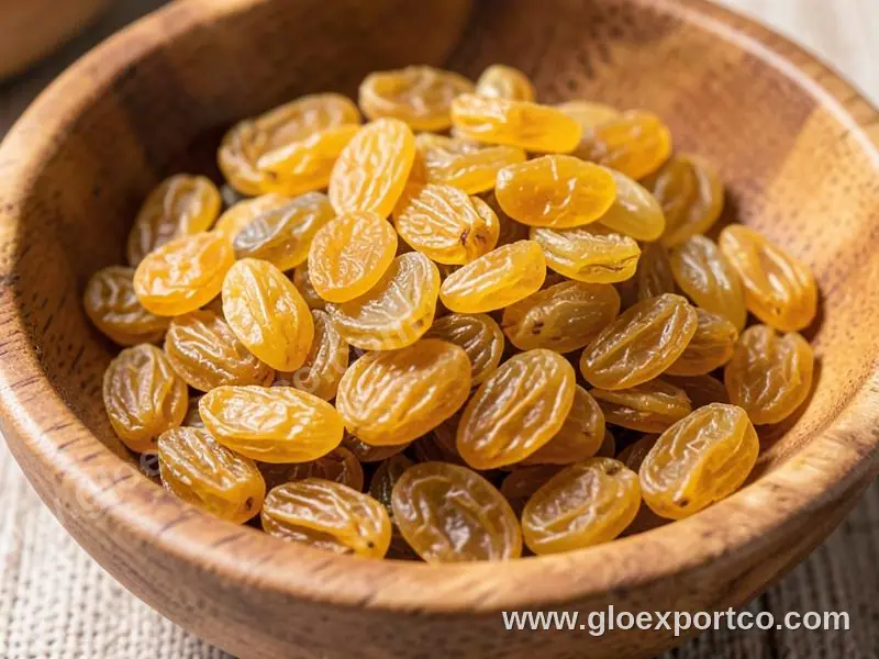 Best Quality 100% natural non-GMO sweet taste dried fruits golden yellow raisins for food